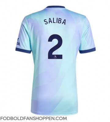 Arsenal William Saliba #2 Tredjetrøje 2024-25 Kortærmet